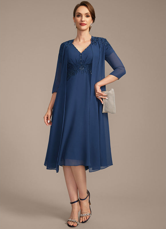 Robe Midi Charme Élégant