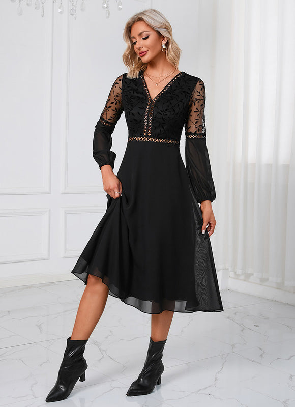 Robe Midi Aérienne Chic - gallery 3