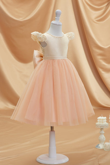 Robe Midi Pêche Élégante - gallery 3