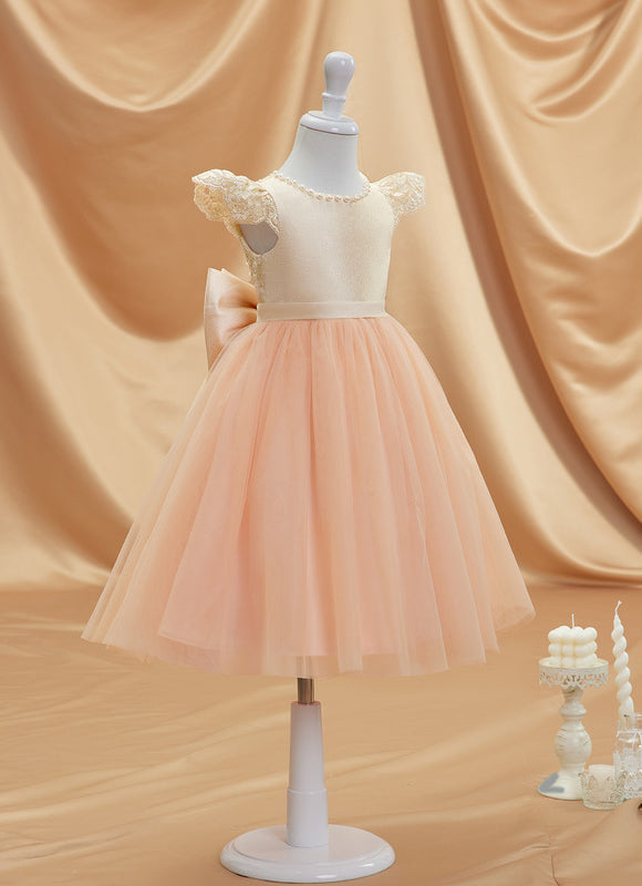 Robe Midi Pêche Élégante - gallery 3