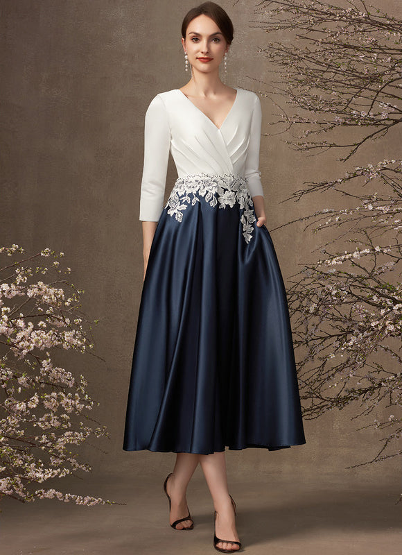 Robe Midi Mère Satinée - gallery 1