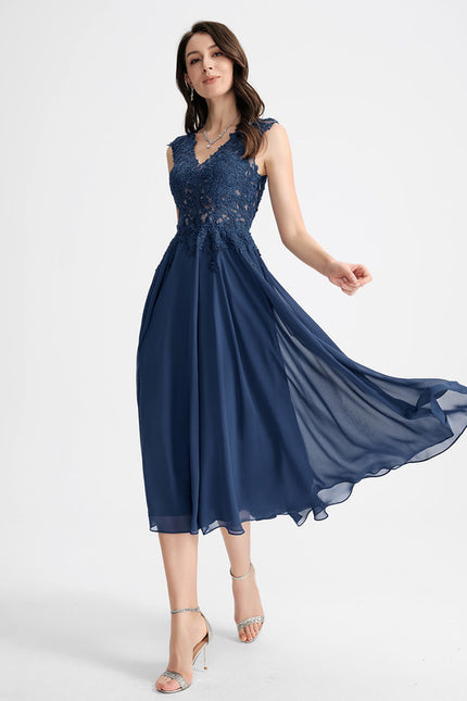 Robe Midi Élégance Nocturne - gallery 2