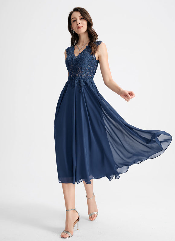 Robe Midi Élégance Nocturne - gallery 2