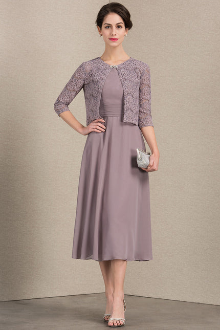 Robe Midi Prune - gallery 1
