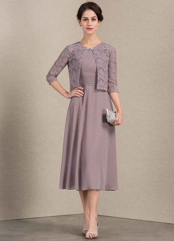 Robe Midi Prune - gallery 1