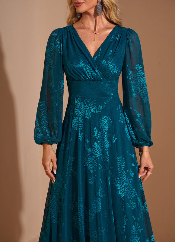 Robe Midi Évasée Brodée - gallery 2