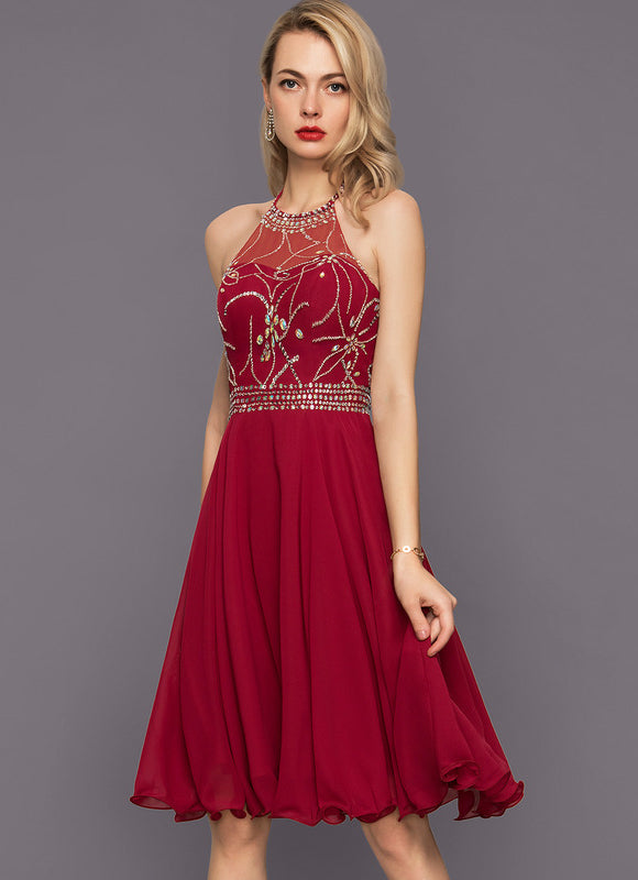 Robe Midi Éclat Rubis