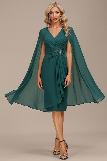 Robe Midi Chiffon Drapée