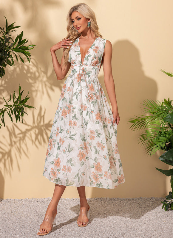 Robe Midi Florale Légère - gallery 5