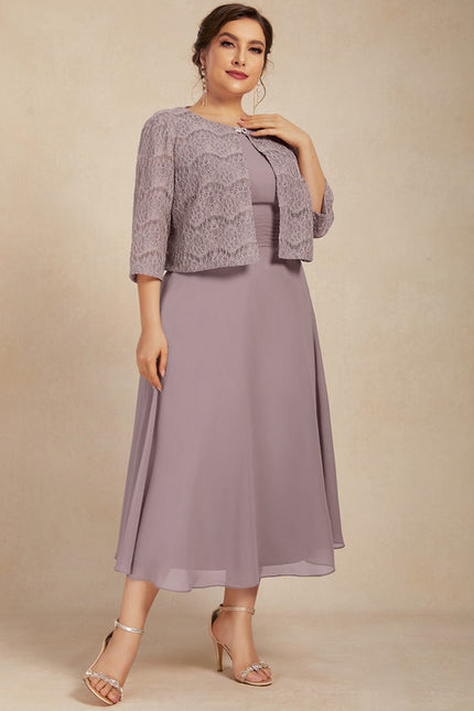 Robe Midi Prune - gallery 7