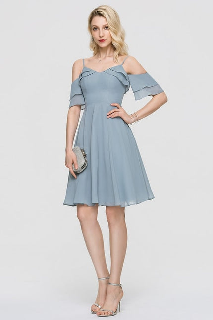 Robe Midi Céleste Flottante - gallery 5