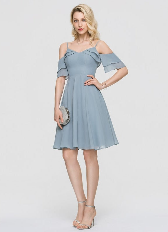 Robe Midi Céleste Flottante - gallery 5