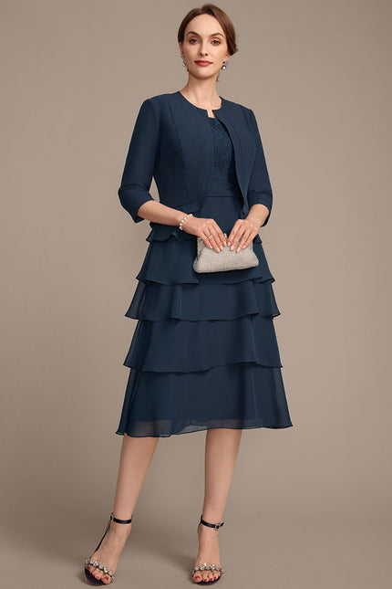 Robe Midi Mousseline Volants