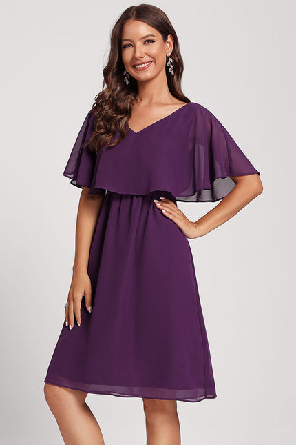 Robe Midi Bleu Nuit Élégante - gallery 4