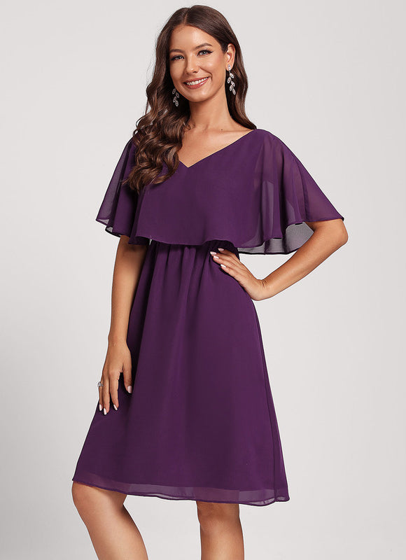 Robe Midi Bleu Nuit Élégante - gallery 4