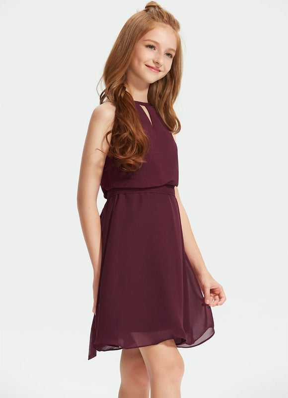 Robe Midi Mousseline Verte - gallery 4
