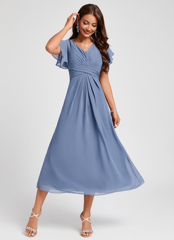 Midi Robe De Cocktail Pour Mariage Chic - gallery 3