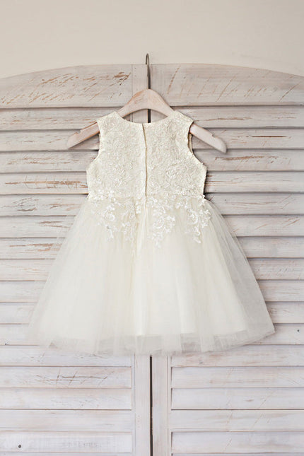 Robe Midi Enfant Tulle Satiné - gallery 2