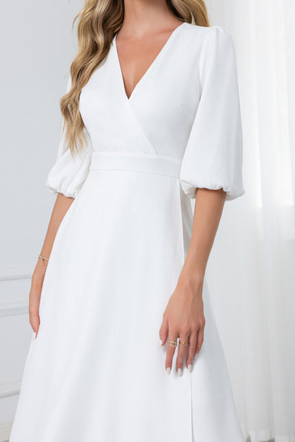 Robe Blanche Midi Chic - gallery 3