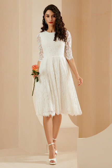 Robe Midi Dentelle Précieuse - gallery 1