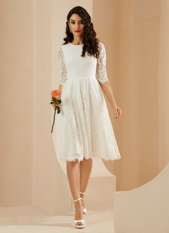 Robe Midi Dentelle Précieuse - gallery 1