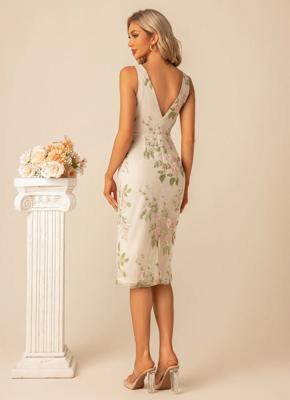 Robe Droite Fluide Midi - gallery 4