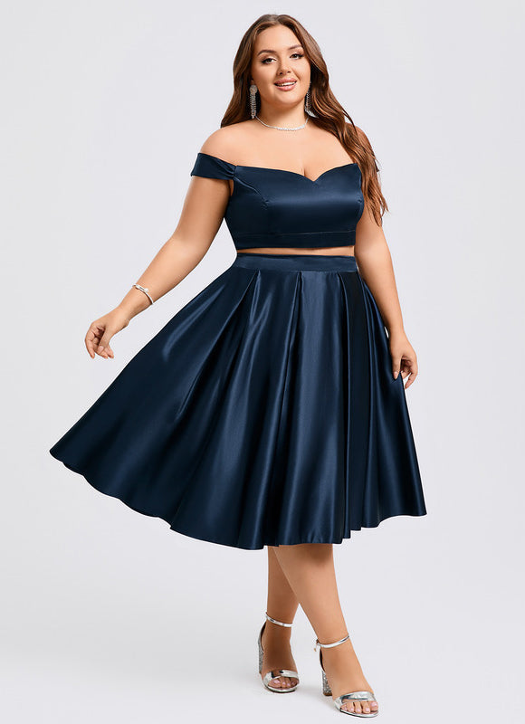 Robe Midi Satinée Cintrée - gallery 6