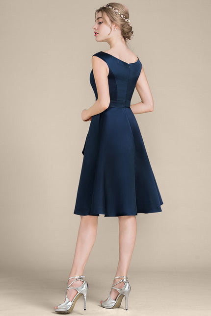 Robe Midi Navy Élégance - gallery 5