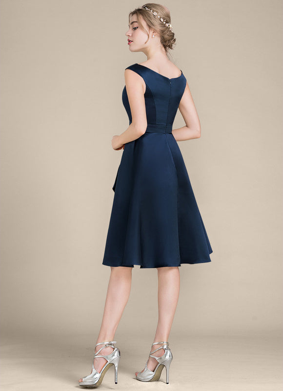 Robe Midi Navy Élégance - gallery 5