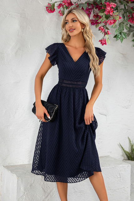 Robe Midi Midi À Rayures - gallery 9