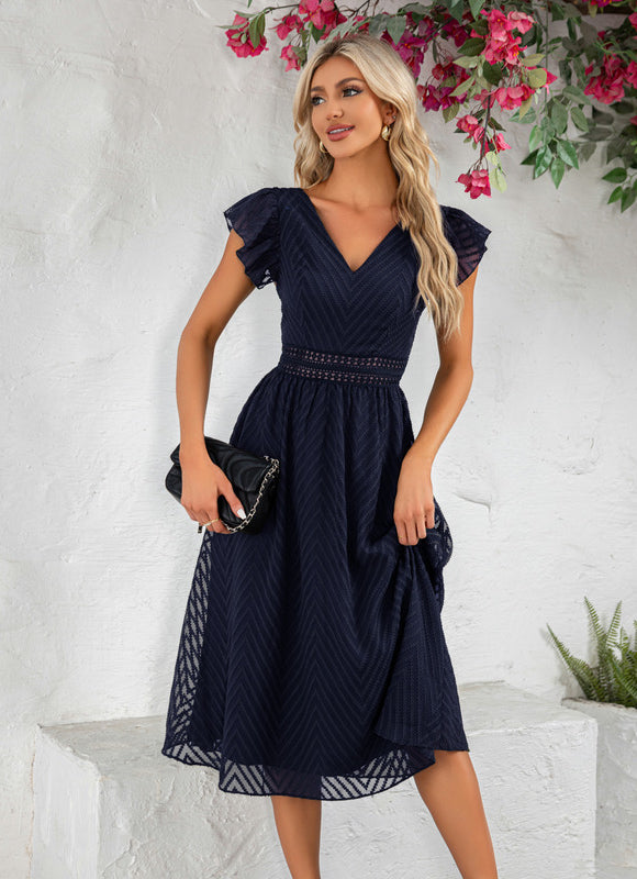 Robe Midi Midi À Rayures - gallery 9