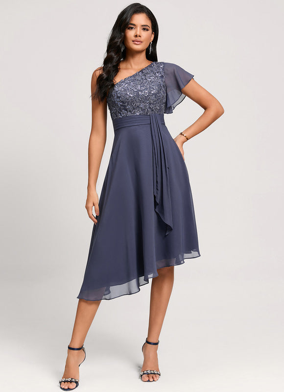 Robe Midi Fluide Asymétrique - gallery 1