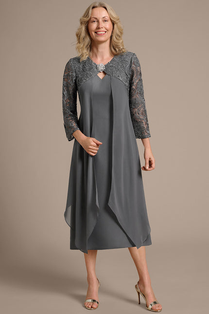 Midi Robe Droite Fluide Femme 50 Ans