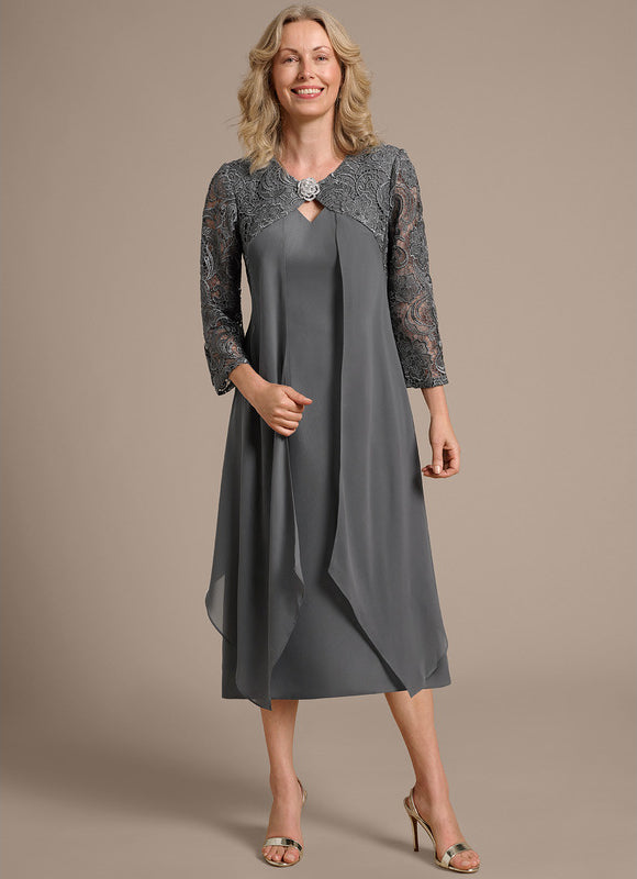 Midi Robe Droite Fluide Femme 50 Ans