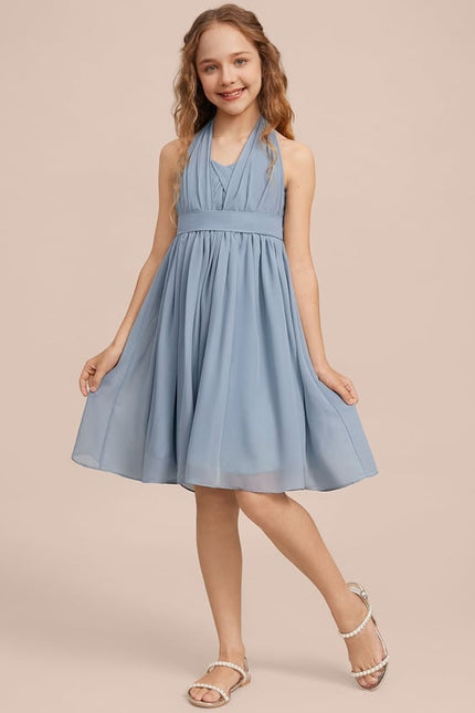 Robe Midi Chiffon Céleste - gallery 6