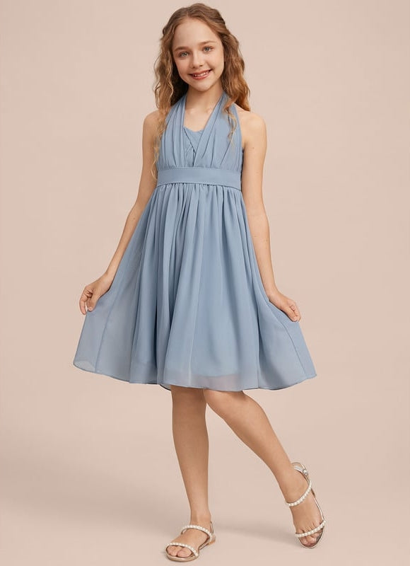 Robe Midi Chiffon Céleste - gallery 6