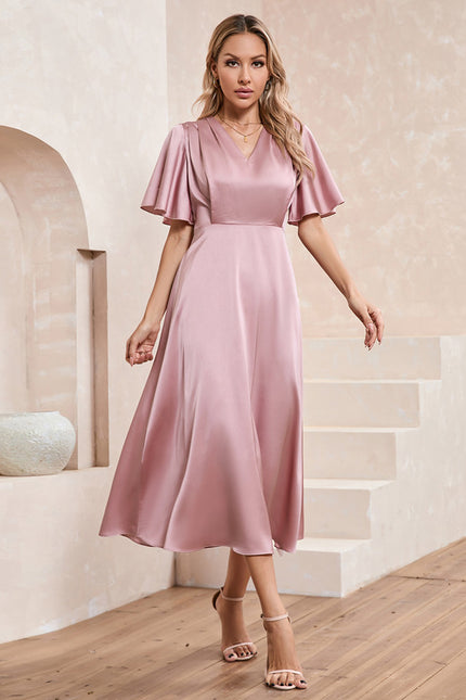 Robe Midi Noire Manche Longue - gallery 4