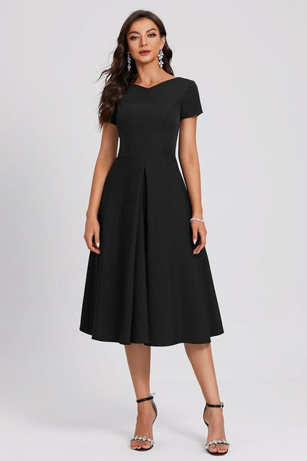 Robe Midi Charme Noir