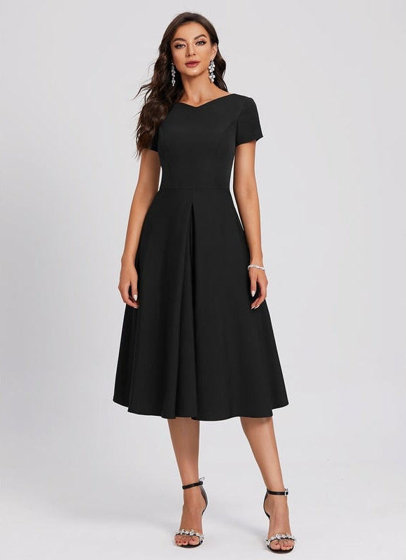 Robe Midi Charme Noir