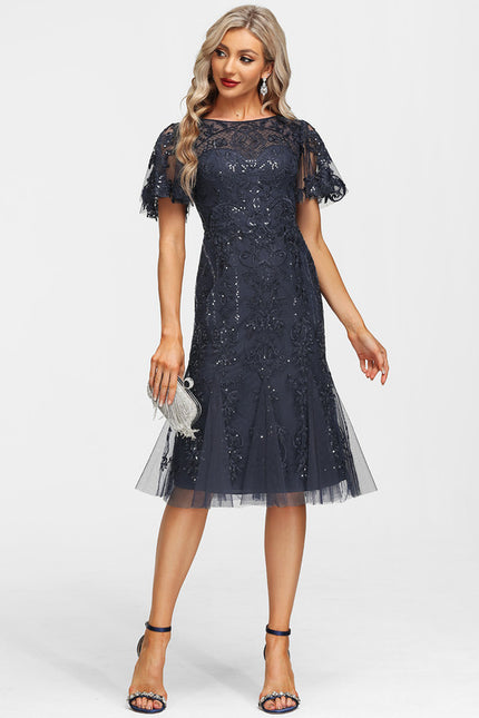 Robe Midi Ombre Détoile - gallery 1