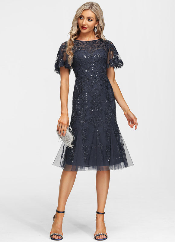 Robe Midi Ombre Détoile - gallery 1