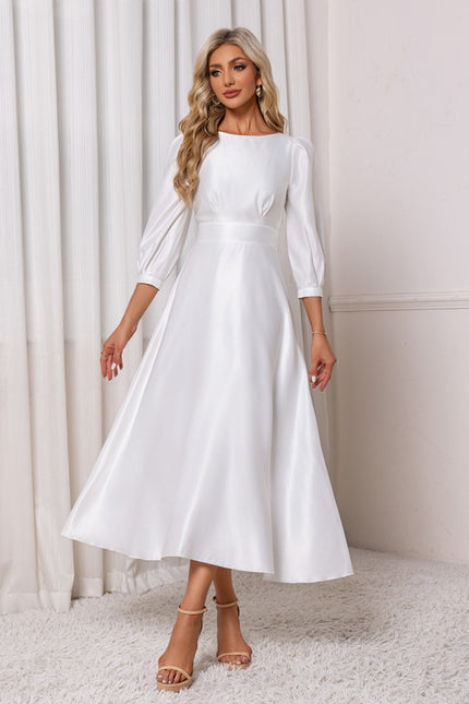 Robe Midi Col Bateau - gallery 5