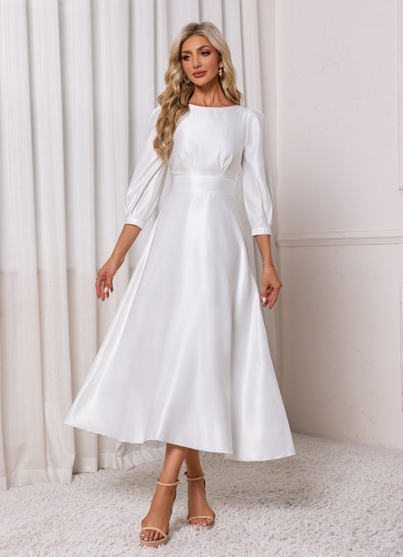 Robe Midi Col Bateau - gallery 5
