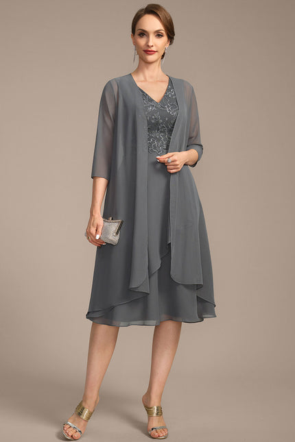 Robe Midi Sérénité Argentée