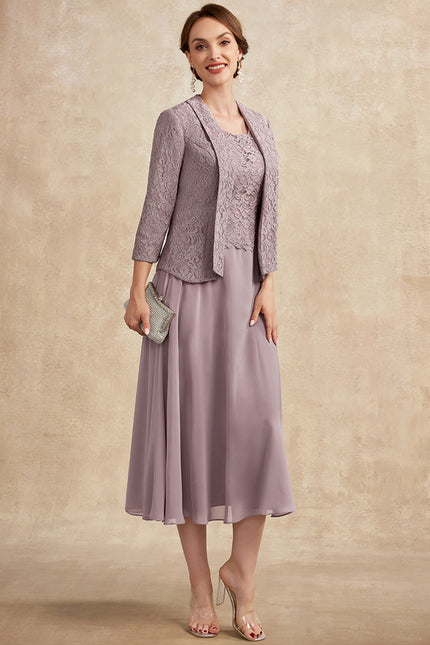 Robe Midi Flottante Lavande