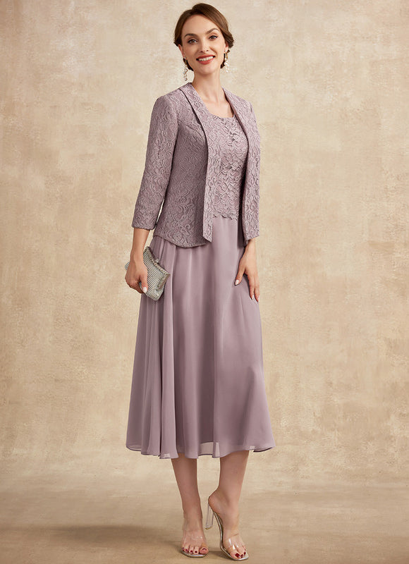Robe Midi Flottante Lavande