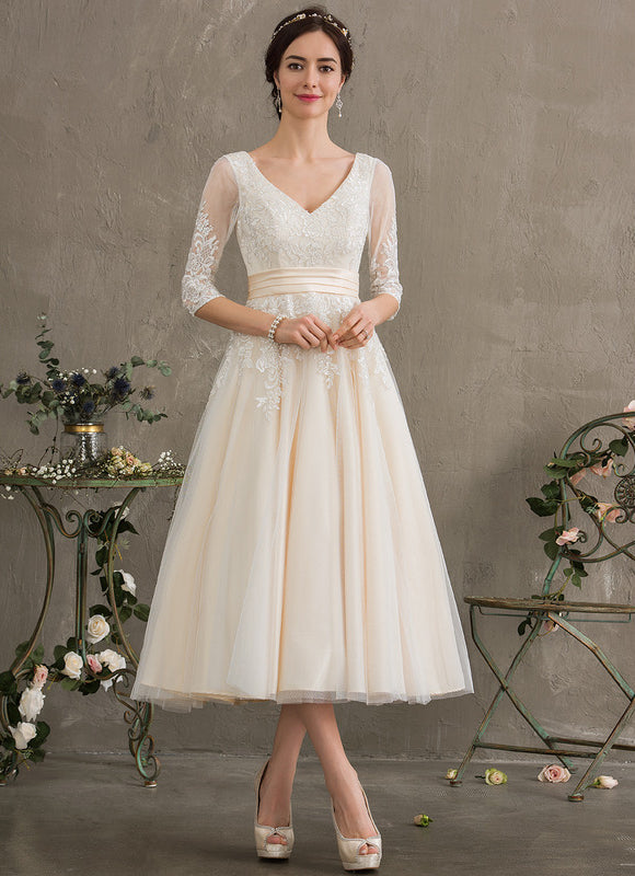 Robe Midi Élégance Crème - gallery 2