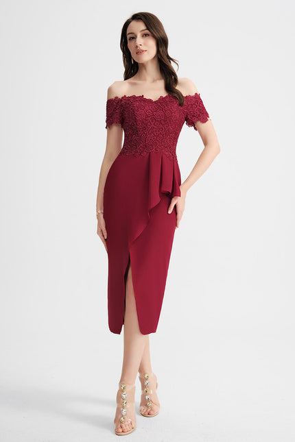 Robe Midi Chaleur Écarlate