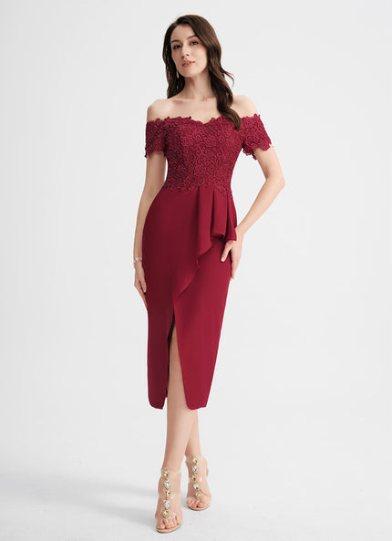 Robe Midi Chaleur Écarlate