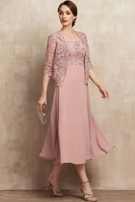 Robe Midi Rose Poudré - gallery 4